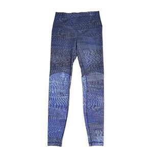 Lululemon Wunder Under Hi-Rise Tight Blocked Luxtreme 28" Size 6 Battleship Blue